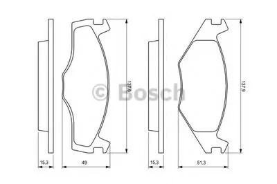 Комплект тормозных колодок, дисковый тормоз BOSCH купить