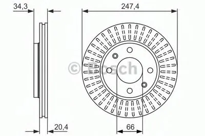 Тормозной диск BOSCH купить