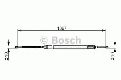 Трос, стояночная тормозная система BOSCH купить
