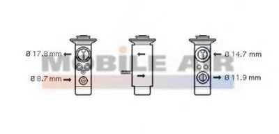 Расширительный клапан, кондиционер VAN WEZEL купить