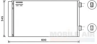 Конденсатор, кондиционер VAN WEZEL купить