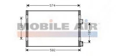 Конденсатор, кондиционер VAN WEZEL купить