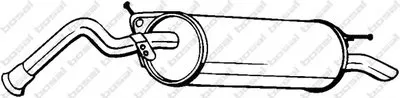 Глушитель выхлопных газов конечный BOSAL купить