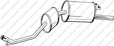 Глушитель выхлопных газов конечный BOSAL купить