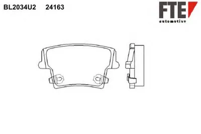 Комплект тормозных колодок, дисковый тормоз FTE купить