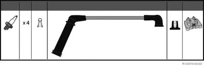 Комплект проводов зажигания HERTH+BUSS JAKOPARTS купить