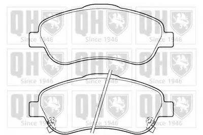 Комплект тормозных колодок, дисковый тормоз QUINTON HAZELL купить