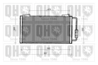 Конденсатор, кондиционер QUINTON HAZELL купить