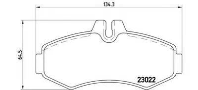 Комплект тормозных колодок, дисковый тормоз BREMBO купить