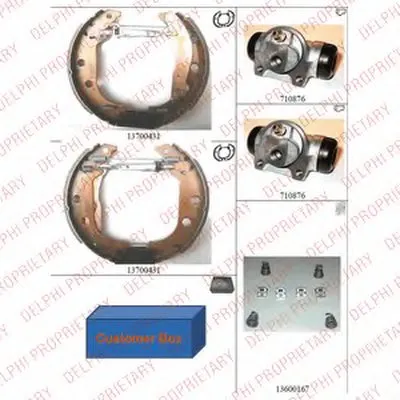 Комплект тормозных колодок DELPHI купить