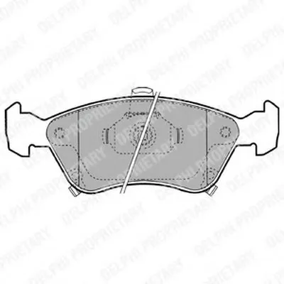 Комплект тормозных колодок, дисковый тормоз DELPHI купить