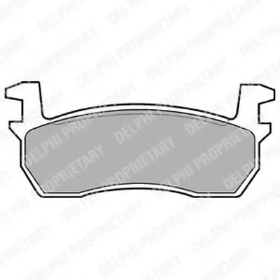 Комплект тормозных колодок, дисковый тормоз DELPHI купить