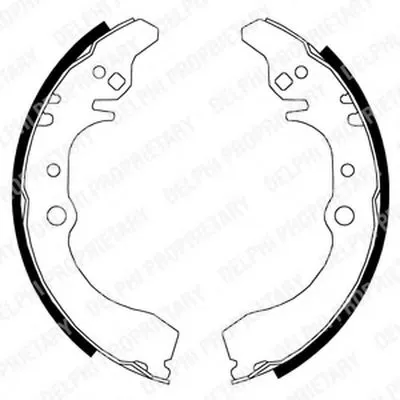 Комплект тормозных колодок DELPHI купить