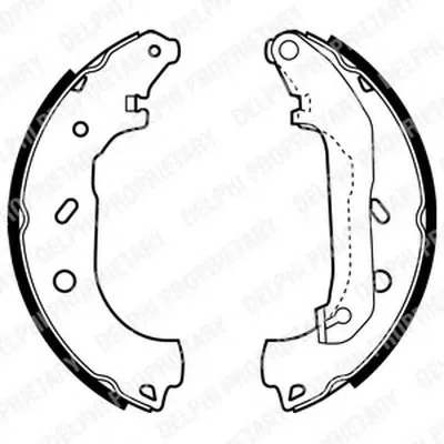 Комплект тормозных колодок DELPHI купить