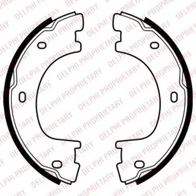 Комплект тормозных колодок, стояночная тормозная система DELPHI купить