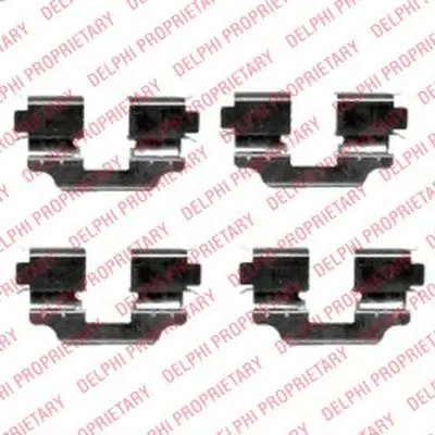 Комплектующие, колодки дискового тормоза DELPHI купить