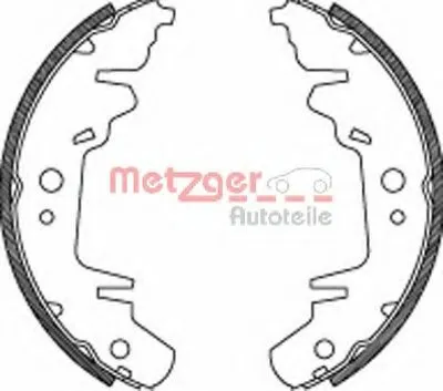 Комплект тормозных колодок METZGER купить