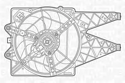 Вентилятор, охлаждение двигателя MAGNETI MARELLI купить