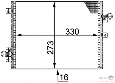 Конденсатор, кондиционер BEHR HELLA SERVICE купить