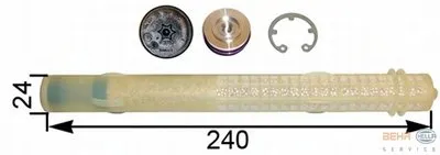 Осушитель, кондиционер BEHR HELLA SERVICE купить