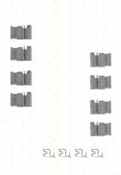 Комплектующие, колодки дискового тормоза TRISCAN купить