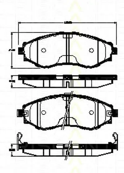 Комплект тормозных колодок, дисковый тормоз TRISCAN купить