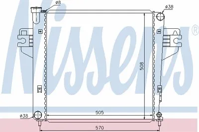 Радиатор, охлаждение двигателя NISSENS купить