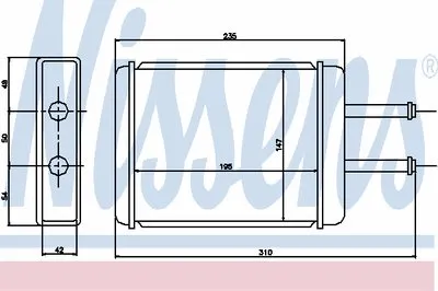 Теплообменник, отопление салона NISSENS купить