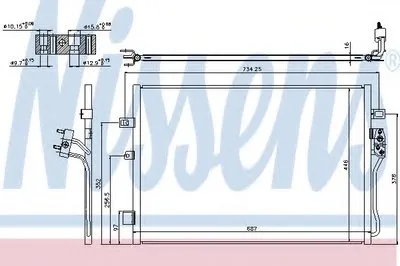 Конденсатор, кондиционер NISSENS купить