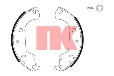 Комплект тормозных колодок NK купить