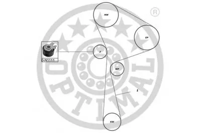 Комплект ремня ГРМ OPTIMAL купить