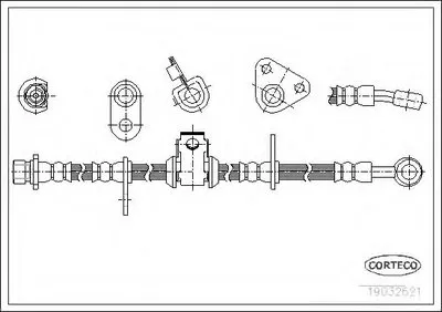 Тормозной шланг CORTECO купить