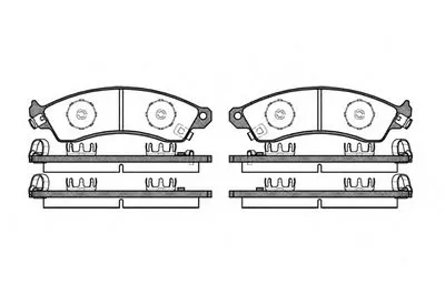 Комплект тормозных колодок, дисковый тормоз REMSA купить