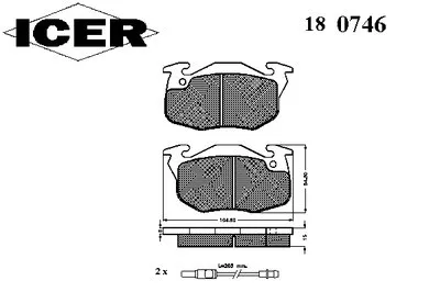 Комплект тормозных колодок, дисковый тормоз ICER купить