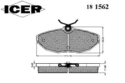 Комплект тормозных колодок, дисковый тормоз ICER купить