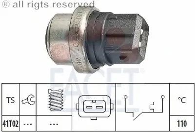 термовыключатель, сигнальная лампа охлаждающей жидкости