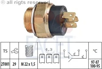 Термовыключатель, вентилятор радиатора FACET купить