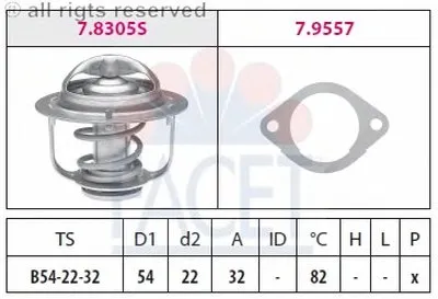 Термостат, охлаждающая жидкость FACET купить