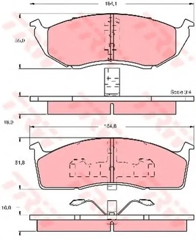 Комплект тормозных колодок, дисковый тормоз TRW купить