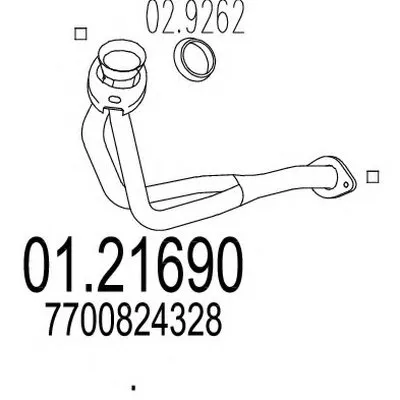 Труба выхлопного газа MTS купить