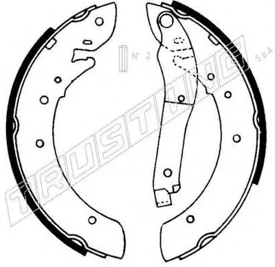 Комплект тормозных колодок TRUSTING купить