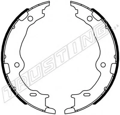 Комплект тормозных колодок, стояночная тормозная система TRUSTING купить