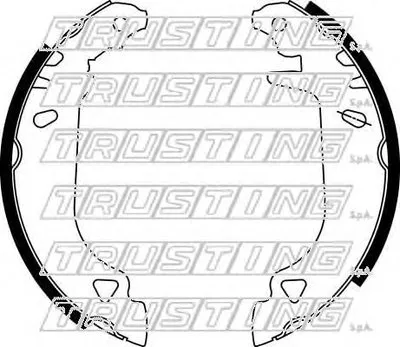 Комплект тормозных колодок REPARATION KIT TRUSTING купить