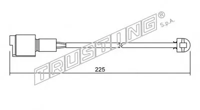 Сигнализатор, износ тормозных колодок TRUSTING купить