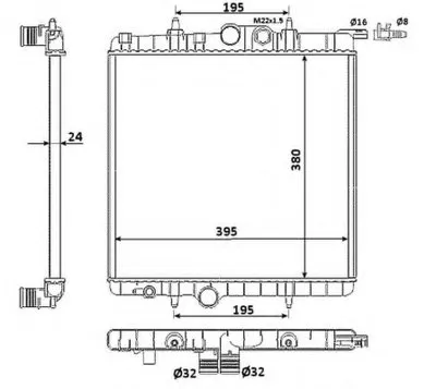Радиатор, охлаждение двигателя EASY FIT NRF купить