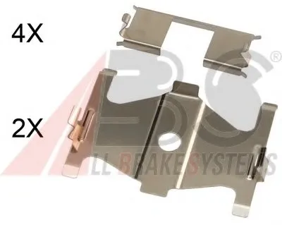 Комплектующие, колодки дискового тормоза A.B.S. купить