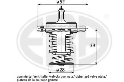 Термостат, охлаждающая жидкость ERA купить