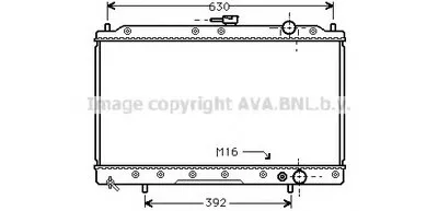 Радиатор, охлаждение двигателя AVA QUALITY COOLING купить