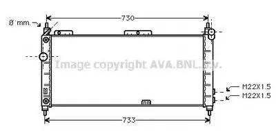 Радиатор, охлаждение двигателя AVA QUALITY COOLING купить