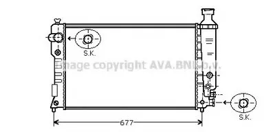 Радиатор, охлаждение двигателя AVA QUALITY COOLING купить